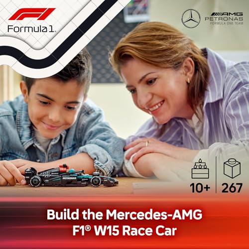 Image of LEGO Speed Champions Mercedes-AMG F1 W15 Race Car Toy - Building Set for Kids, Boys & Girls, Ages 10+ - Toy Car for F1 Fans - Gift Idea for Birthday - 77244