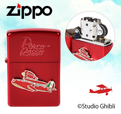 Amazon.co.jp: ZIPPO ジッポライター スタジオジブリ 紅の豚「ポルコ赤