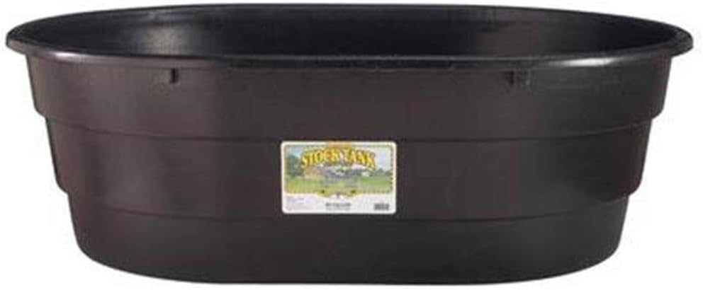 Behlen Country Little Giant Oval Poly Stock Tank - 15 Gal - Black