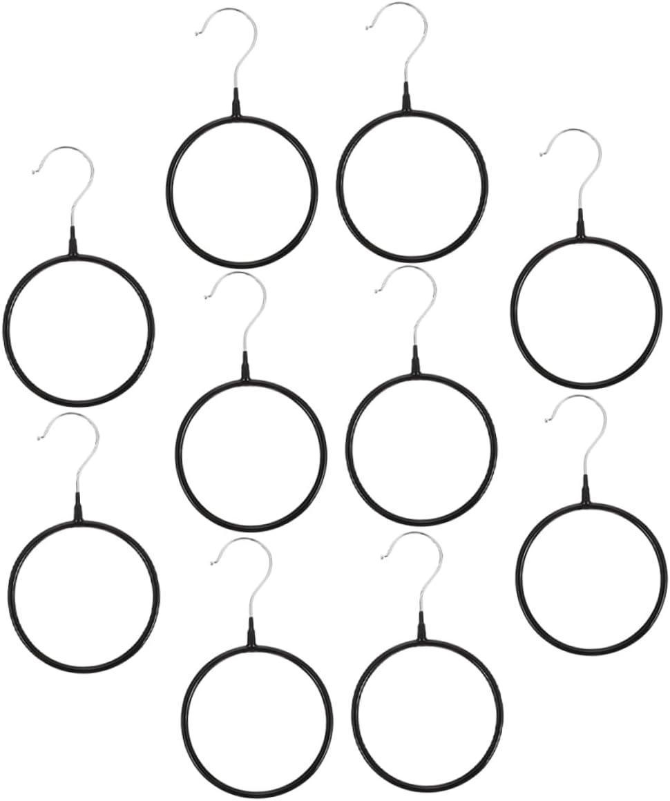 10pcs Chiffon Scarf Hanger Scarf Hook Rack Tie Organizer for Belt Closet Storage