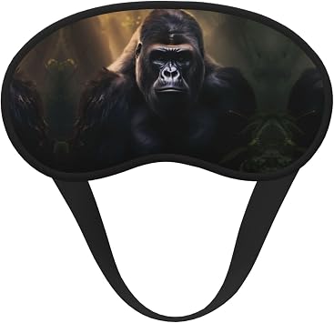 Gorillas Printed Sleep mask Perfect for naps, Travel, and Night Shifts to Help You Sleep Better.