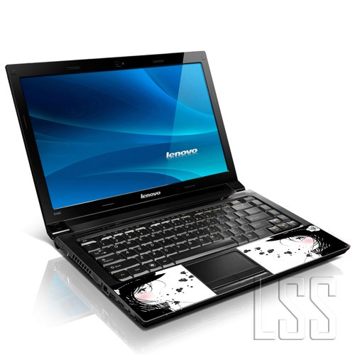 Image of LSS 15 15.6 Inches Laptop Notebook Skin Sticker with 2 Wrist Pads - Reusable Cover Protector Vinyl Sticker Cover Decal Fits 13 inch - 16 inch HP Asus Acer Samsung - Girl Pattern
