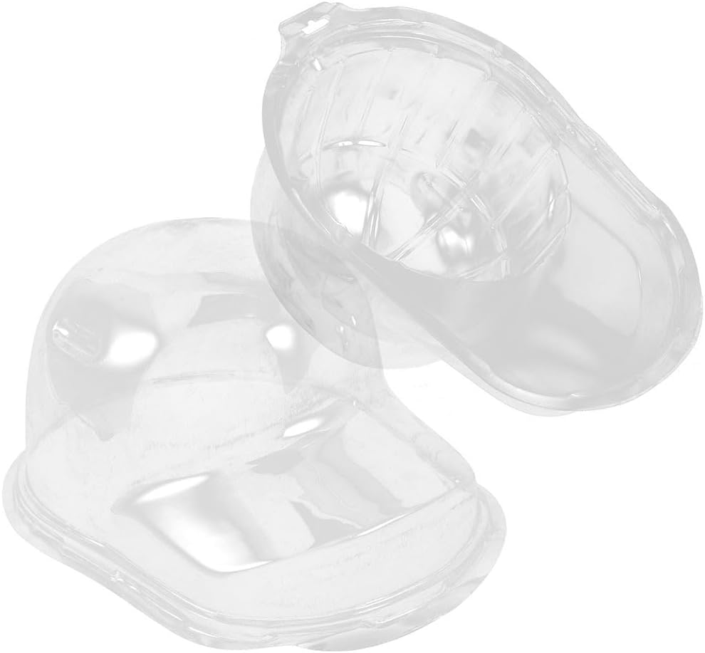 POPETPOP 2 Pcs Transparent Baseball Cap Storage Display Holder, Baseball Hat Display Case, Clear Hat Organizer for Baseball Collectibles, Stylish Tabletop Cap Rack