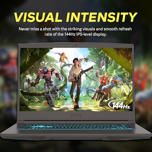 Image of msi Thin 15.6 inch FHD 144Hz Gaming Laptop, Intel i5-13420H, NVIDIA GeForce RTX 3050, 32GB RAM, 1TB SSD, Backlit Keyboard, Wi-Fi 6, Windows 11 Pro, Gray, 1TB Docking Station Set