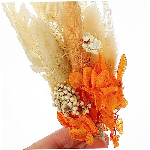 Mini ramo de flores secas naturales para decoración miniatura 2