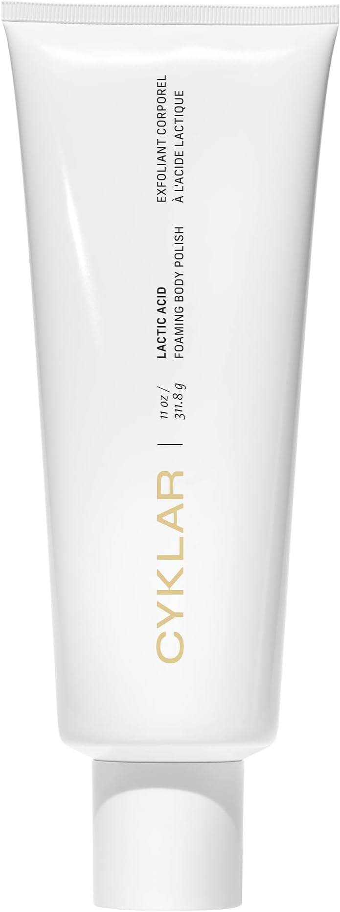 Lactic Acid Body Polish – Chemical Exfoliator with AHAs & Volcanic Pumice – Added Glycerin for Skin Hydration – Fragrance-Free, 11 fl oz
