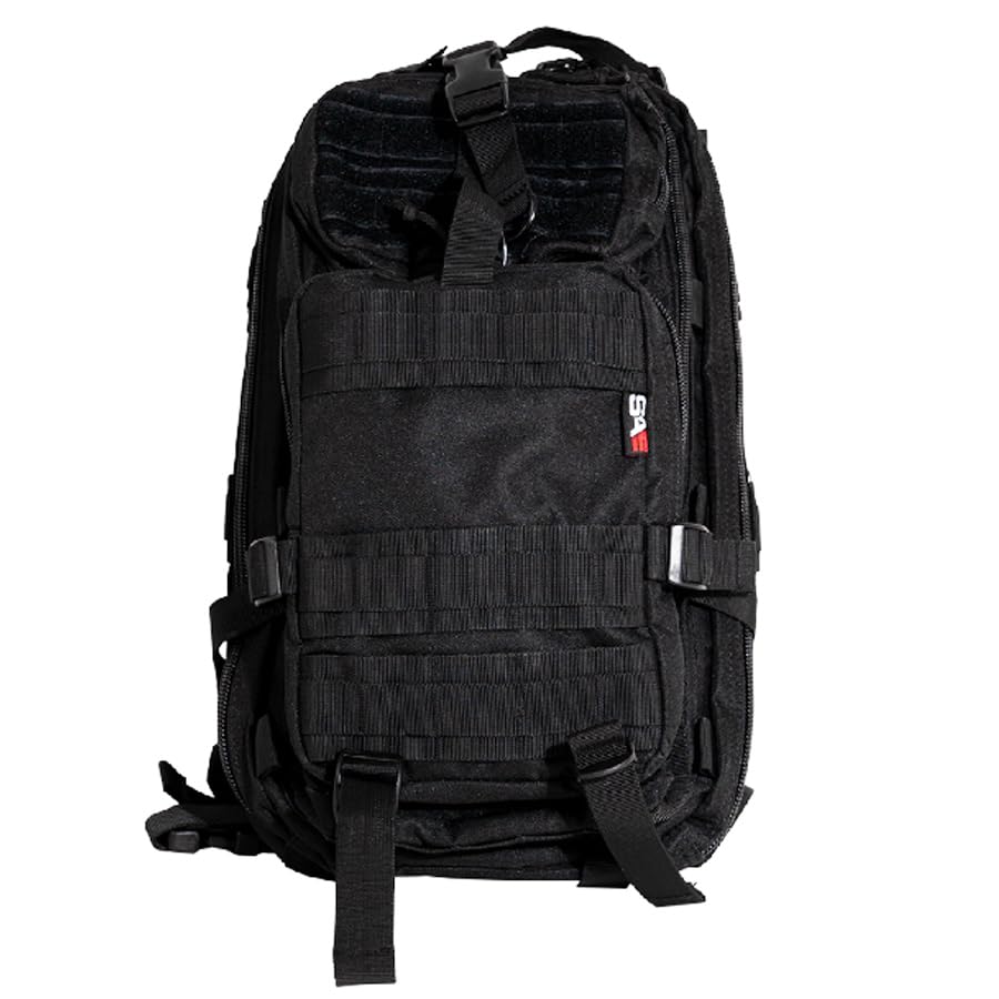 ECOMMUR Zaino grande per accessori | Accessorio borsa da caccia con velcro nero. Per uomo Cacciatore, Pesca, Escursionismo, Attività all'aria aperta