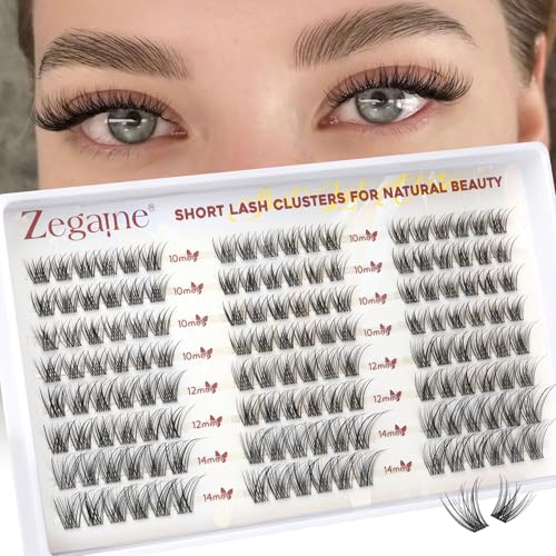 TNFVLONEINS Fluffy Lash Clusters with Spikes 200D+260D+300D Cluster Eyelash Extensions Thick Eyelash Clusters Faux Mink Individual Lashes Full Volume Cluster Lashes 12-20MM Reusable Eyelashes by TNFVLONEINS
