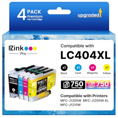 Image of LC404 MFC-J1205W LC404XL Ink Cartridges for Brother LC 404 High Yields