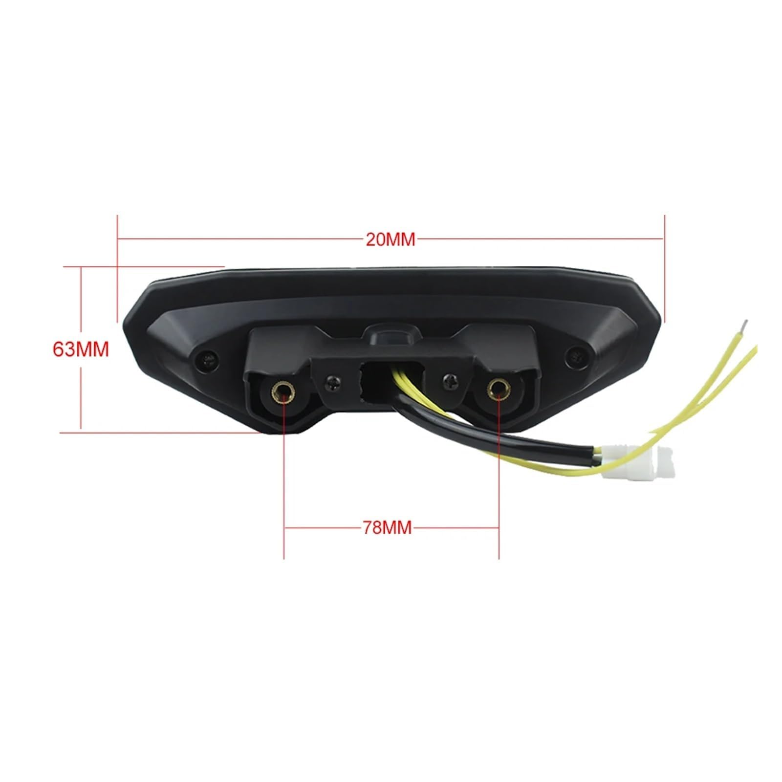 Indicadores de motocicleta Para Yamaha Para Fj-092015 201 Intermitente de motocicleta, conjunto de luz trasera LED para motocicleta