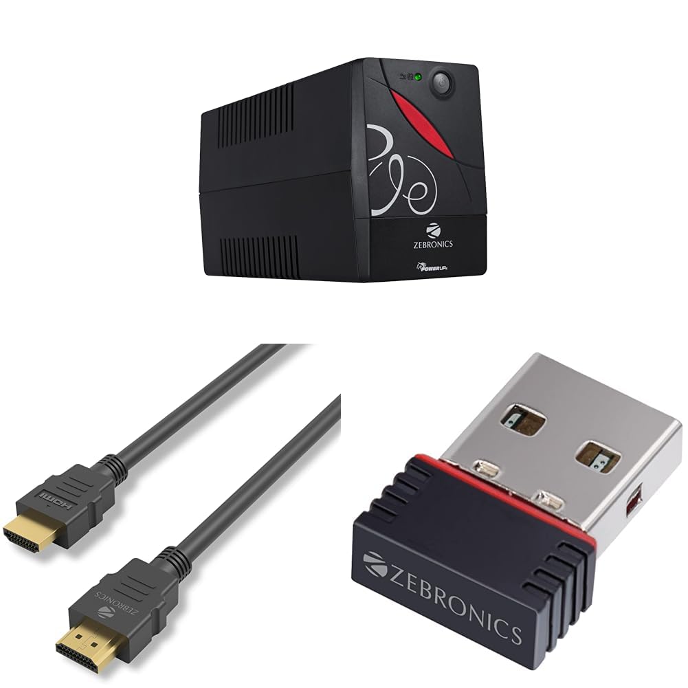 ZEBRONICS Zeb-U725 600VA UPS for Desktop/PC/Computers (not for Routers) with Automatic Voltage Regul