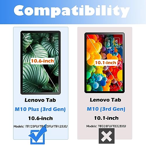 YRH for Lenovo Tab TB311FU 10.1 inch Case 2025, Kids EVA Shockproof Handle Stand Cover for Lenovo TB311XU 10.1'', Blue - Image 2