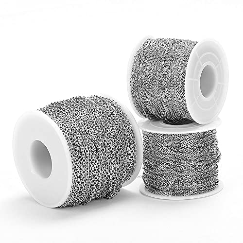 QA Y906 Rouleau de chaîne en acier inoxydable en forme de O pour bracelets et bijoux