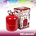 Produktbild Heliumflasche Ballon Gas für Jede Happy Party wie Hochzeit Geburtstag - Heliumgas mit Spaß leicht zu befüllen - Wegwerfbehälter Einwegflasche für bis zu 50 Ballons - Set mit 8er Beutel Luftballons