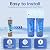 ICEPURE 2-Stage 1 Micron 2.5" x 10" Whole House Water Filter Cartridge Kit with Activated Carbon Block Filter and KDF, Replacement for WFPFC8002, WFPFC9001, SCWH-5, WHCF-WHWC, FXWTC, CBC-10, 1 Combo