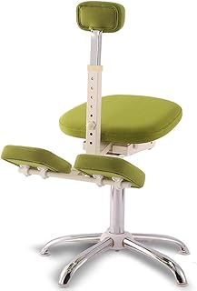 LEILEI Ergonomic Kneeling Chair,Child Correct Sitting Position Wooden Chair Ergonomic Chair Guide Chair Yoga Computer Chair (Color :Blue)