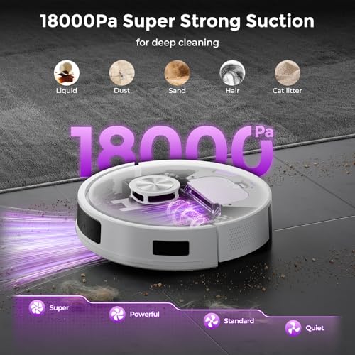 Robot Vacuum and Mop Combo with Self-Empty Base