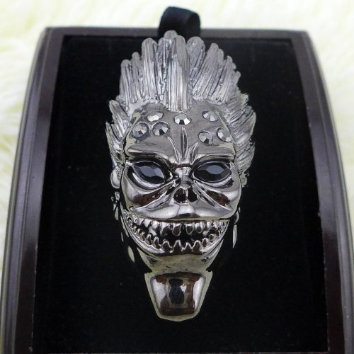 Finger Ring of Death Note L Jewelry Knuckle Punk Rock Gothic Cosplay Vintage Joint Rings (black)