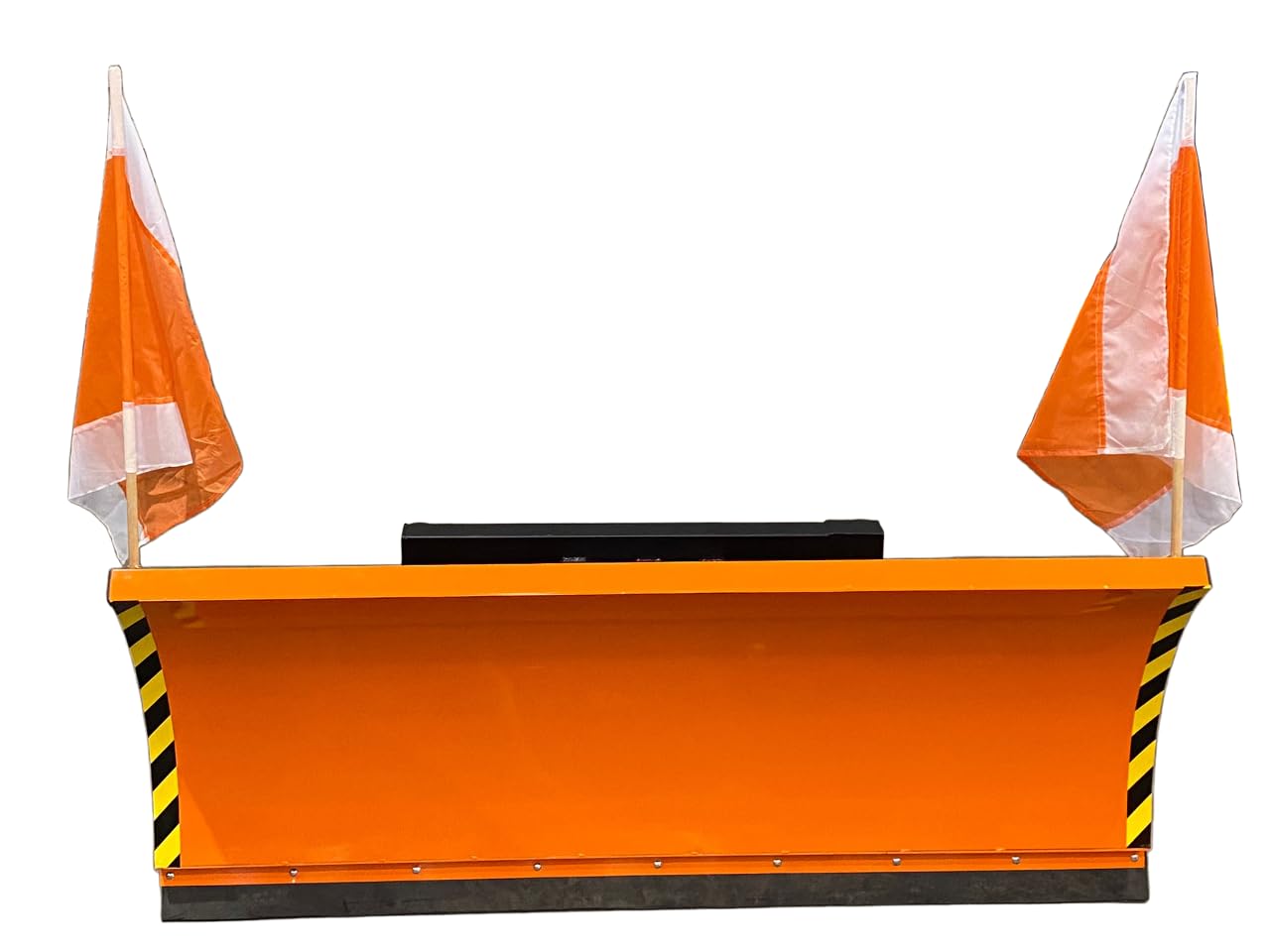 Schneepflug Räumschild Schneeschild Schneeschieber mit Euro Aufnahme Orange / 200 x 75 cm inkl. Hydraulikzubehör