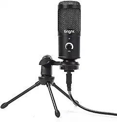 Bright Microfone Streamer de Mesa RGB USB Omnidirecional