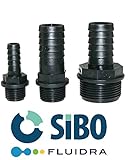 schlauchtülle messing 1 1/2  Schlauchtülle mit Aussengewinde 1\'25mm bis 2\' 50mm, Größe Ø:1 1/4 AG 32mm