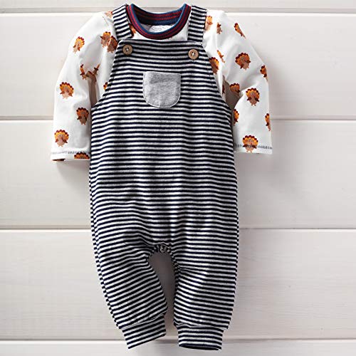 Mud Pie Conjunto de camisa de Ação de Graças para bebês meninos, Cinza, 12-18 Months