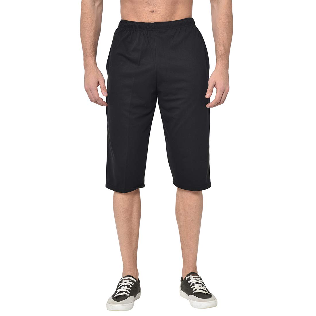 mack jonney Cotton Blended Regular Fit 3/4th Capri for Men-picture-14