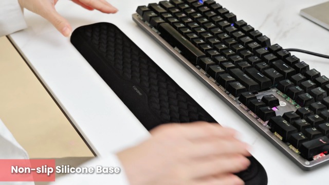 VAYDEER Repose-Poignet Ergonomique Mousse Mémoire – Soulage Douleurs Souris Et Clavier