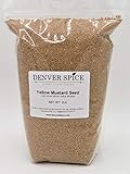 Whole Yellow Mustard Seed - 2 Pounds - Culinary Grade North American Sourced by Denver Spice