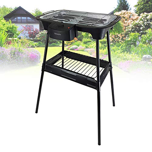TRIOMPH Barbecue électrique sur Pieds ETF1526-2000W - intérieur et extérieur