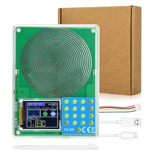 0.01Hz-20kHz Portable Signal Generator,1.8 Inch TFT Display Schumann Wave 7.83Hz Sleep Aid Stable Low Frequency Oscillator for Physics Lab, Research and DIY Electronics Projects