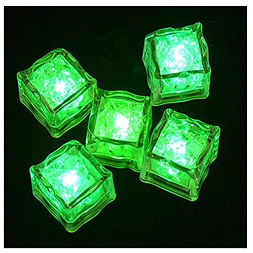 Cubitera led, Colorido LED Hielo Cubo de Champán (Paquete De 12) Light-Up LED Cubitos De Hielo Decorativos Fiesta Cubos De Hielo Sensor Líquidos Sensor De Cubos De Hielo Luz LED Resplando Cover