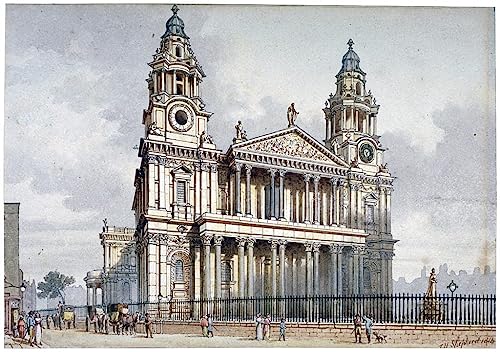 Affiche de la cathédrale St Paul de Londres TVLAR 60x90cm