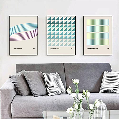 Art mural salon moderne : lot de 3 affiches sur toile un dimanche pour un intérieur harmonieux