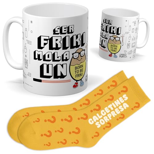 mundohuevo Set regalo personalizado para frikis | Taza Ser Friki
