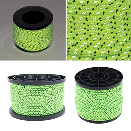YIJU Refletivo Guyline Acampamento Corda Corda Cordão Varal - 2.5 milímetros de Diâmetro