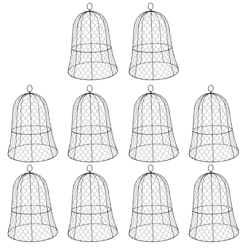Garden cloches for plants, 13" dia x 17" h, 10-pack