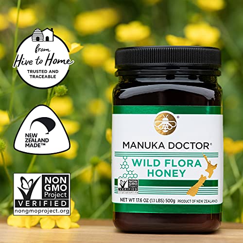 MANUKA DOCTOR - Wild Flora Manuka Honey, Certified 100% Pure New Zealand Honey.Certified. Guaranteed. RAW. Non-GMO (17.6 oz) - Thumbnail 6