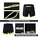 ARSUXEO Men's Active Training Running Shorts 2 in 1 Green Size Large