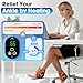 BAISEMAIN 2PCS Foot Renew Massager for Neuropathy - Ankle Heating Pad with Massage, Portable Cordless Design for Home & Travel Use, Gray
