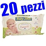 20 CONFEZIONI da 72 SALVIETTE BABY 2000 per...