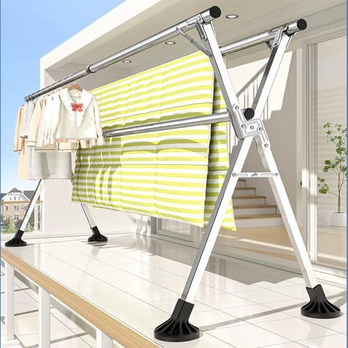 Étendoir à linge pliable robuste pour en finir avec le manque d'espace