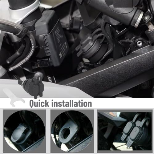 5 V USB-Ladegerät für Motorrad, Netzadapter mit Zwei Anschlüssen für BMW R1200GS R1250GS R1250RT R1200RT R nineT K1600GT K1600GTL K1300S K1300GT G310GS F900R F900XR F850GS F750 F750 650GS SC 1000XR