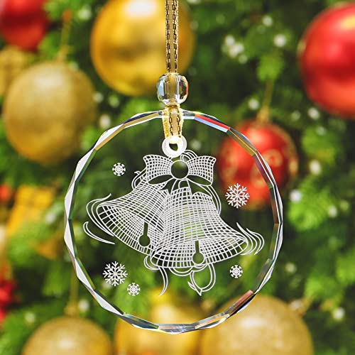 LEFERS Christmas Crystal Decoration Hanging Ornament, Shiny Decor Ornament Decoration ...