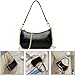 DOREAMALOE Retro Classic Clutch Shoulder Tote HandBag with Zipper Closure for Women (Black)