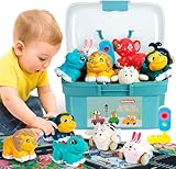 HahaGift Animal Car Toys for 1 Year Old Boys Gifts, Baby Boy Toys 12-18 Months Truck Toy, Pull Back Cars for 1 2 Year Old Girls, 1 Year Boy Birthday Gift for Childrens Toddler Toy 1-2 Years