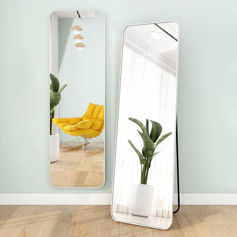 Amazon.co.jp: WISDHM 全身鏡 姿見鏡 2Way 壁掛け鏡 スタンドミラー 丸