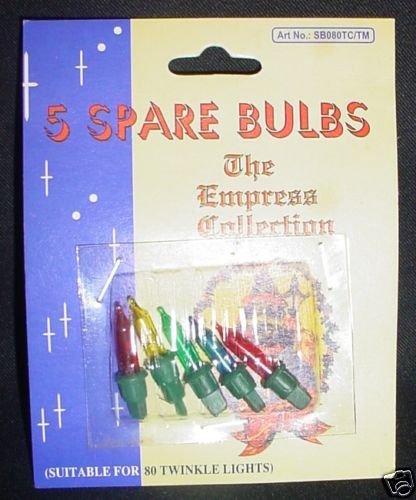 Pk of 5 Multi-col Push in Spare Bulbs-2.5V 0.2W (No 12)