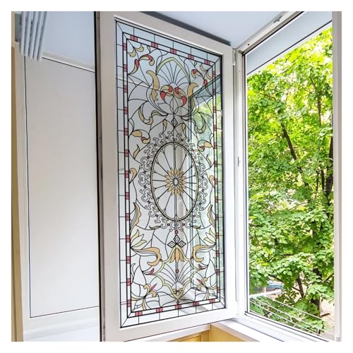 GMGQJST Vinilo Ventana Privacidad Película De Privacidad For Ventana, Vinilo Decorativo 3D, Calcomanías De Vidrieras Estáticas, Pegatinas For Ventana, Baño, Cocina, Decoración De Ventana