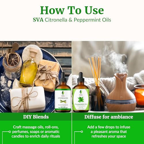 Aceite Esencial Citronela y Menta 4 oz Combo miniatura 6